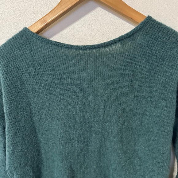 Sézane Gaspard Cardigan Sage Green Button Mohair Alpaca Reversible-Small - Picture 7 of 11